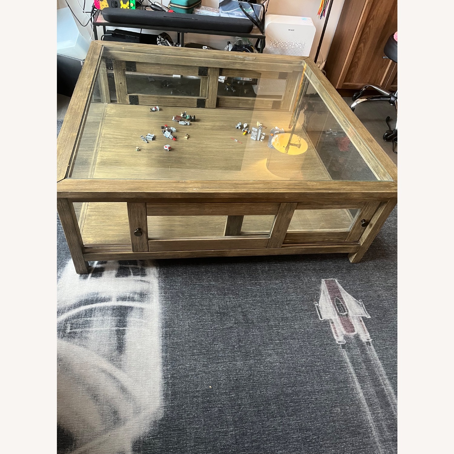 Riverbend Home Glass Display Coffee Table - image-3