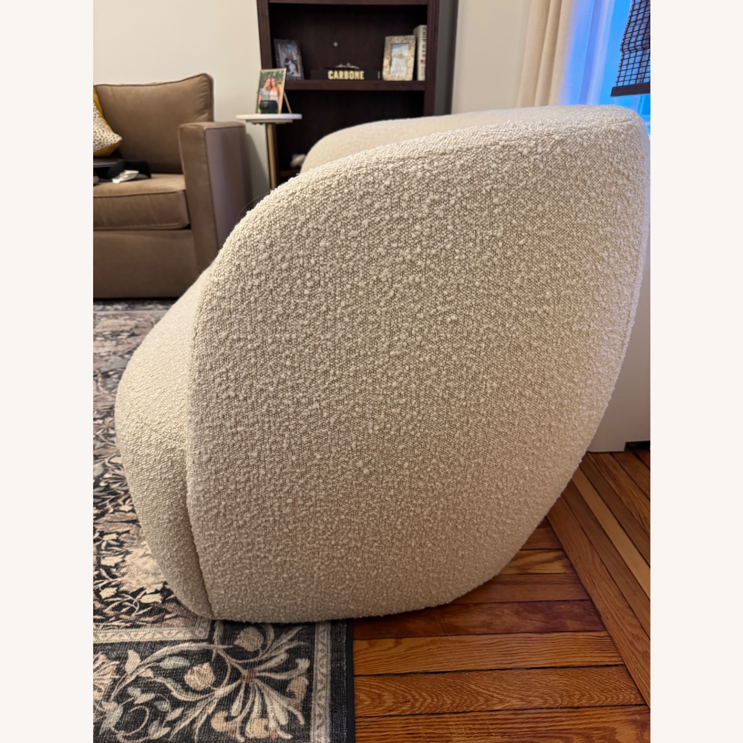 CB2 Gwyneth 68" Ivory Boucle Loveseat - image-3
