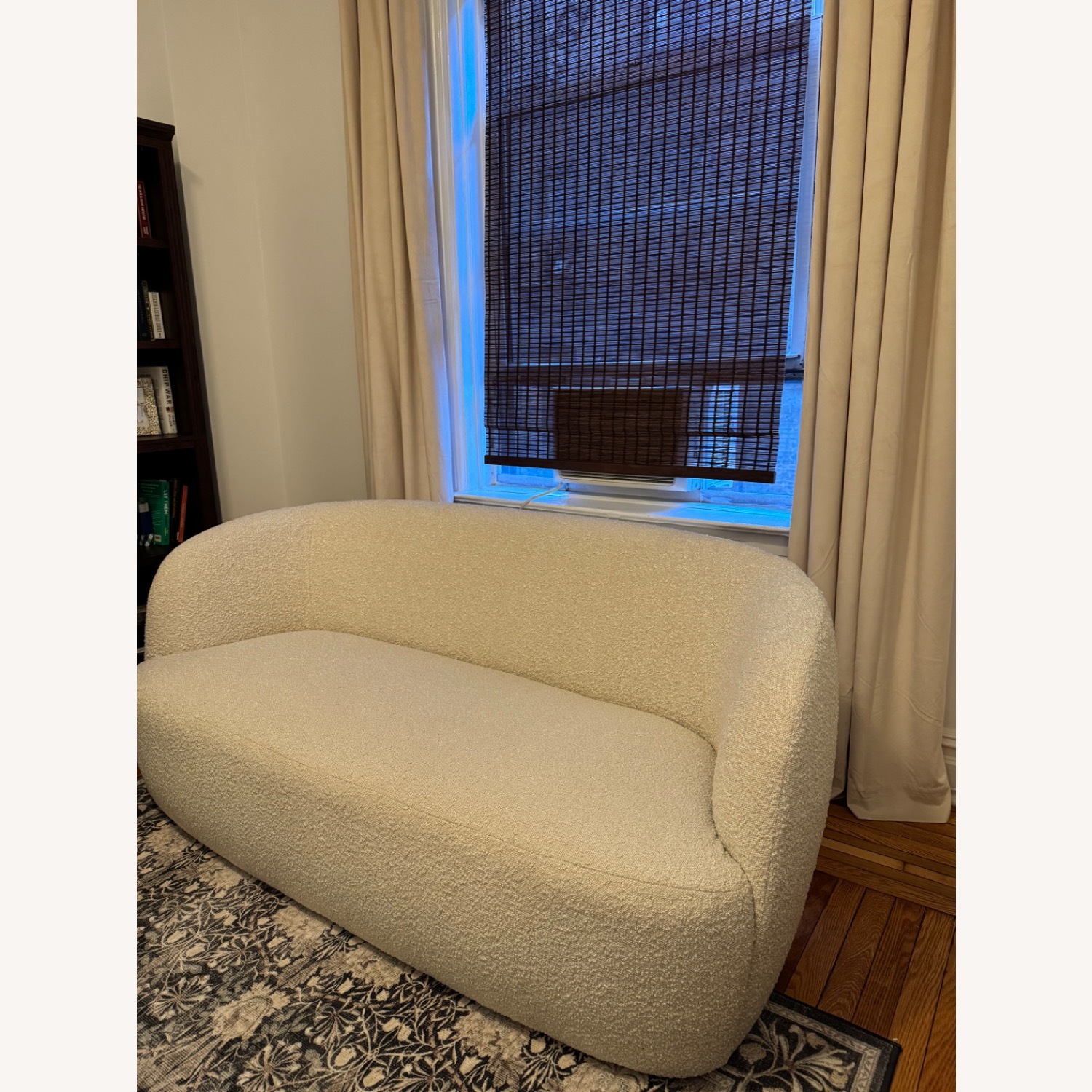 CB2 Gwyneth 68" Ivory Boucle Loveseat - image-1