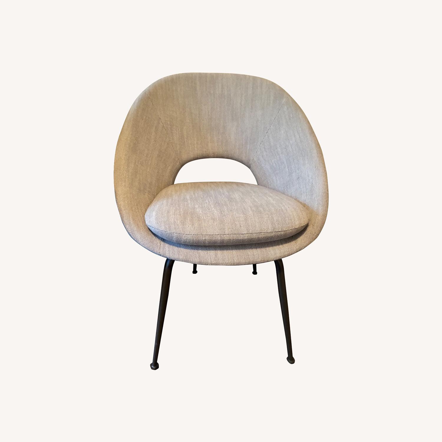 West Elm Orb Light Gray Chairs - image-5
