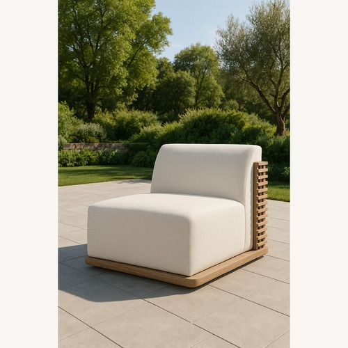 Used Restoration Hardware Trelica Teak Lounge Chair  for sale on AptDeco