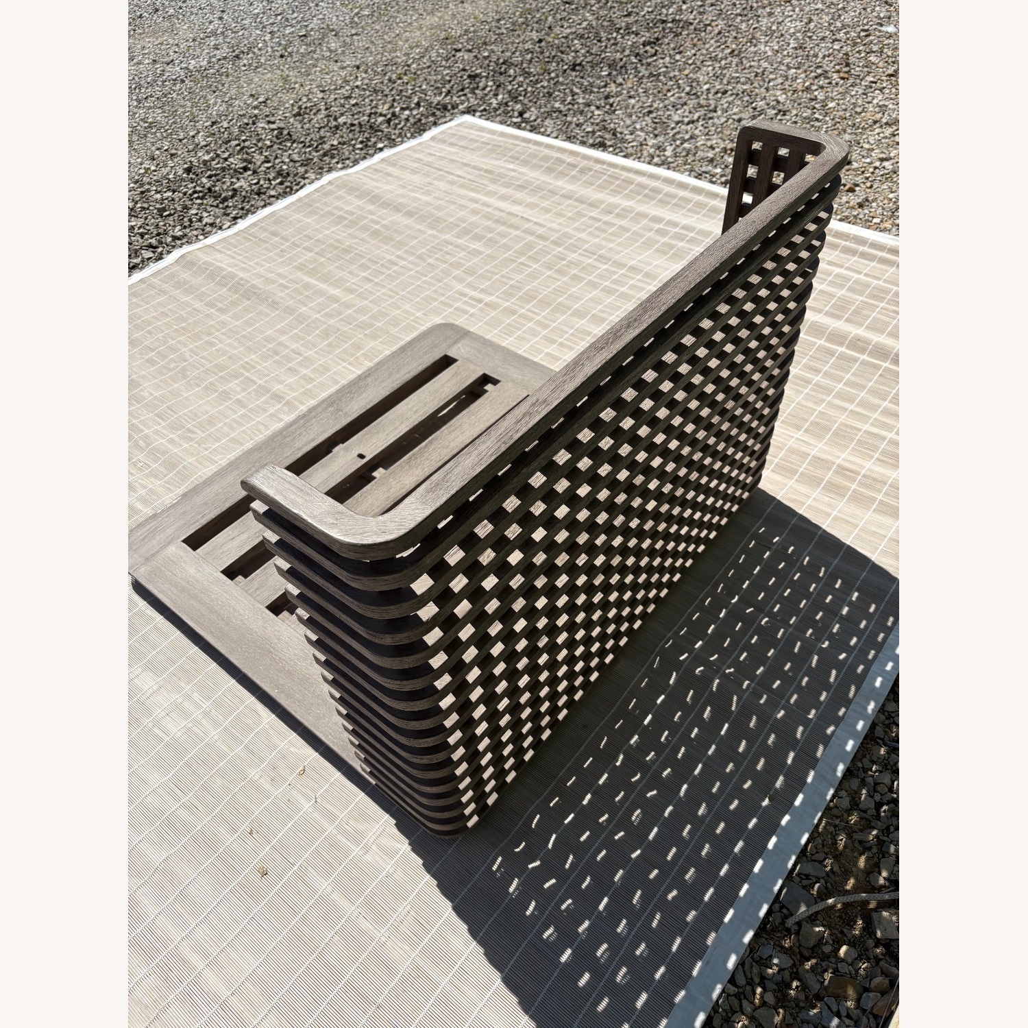 Restoration Hardware Trelica Teak Lounge Chair - image-3