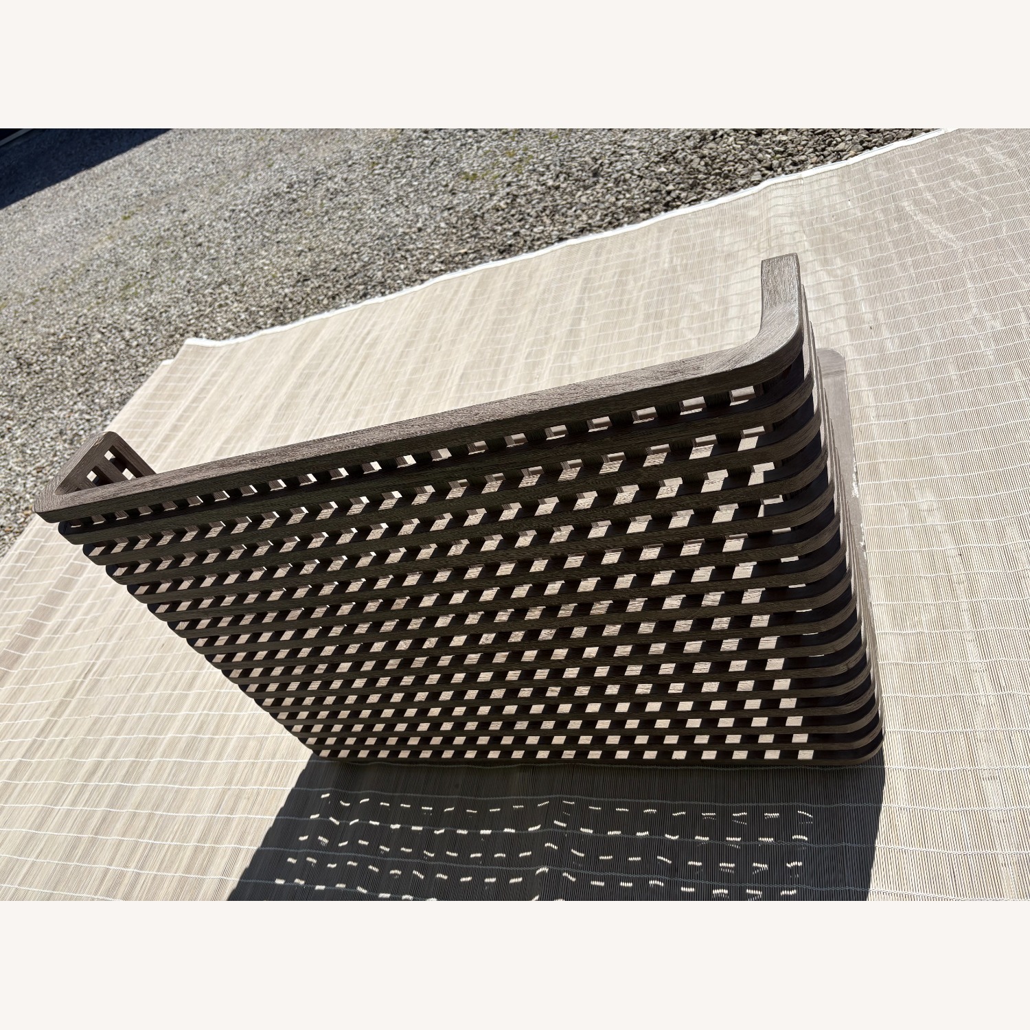 Restoration Hardware Trelica Teak Lounge Chair - image-4