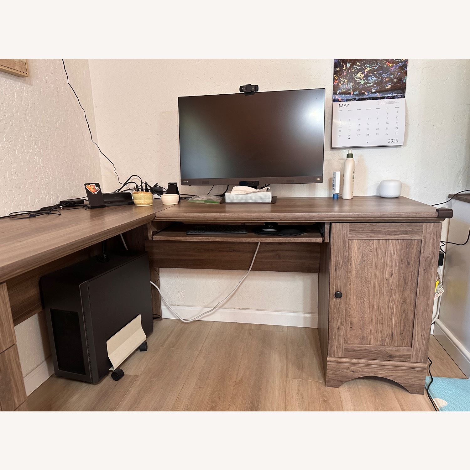 Sauder L-Shaped Computer Desk with Drawers - image-3