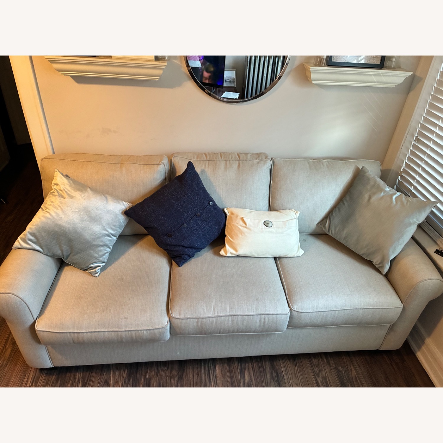 Pottery Barn Buchanan Roll Arm Sofa - image-1