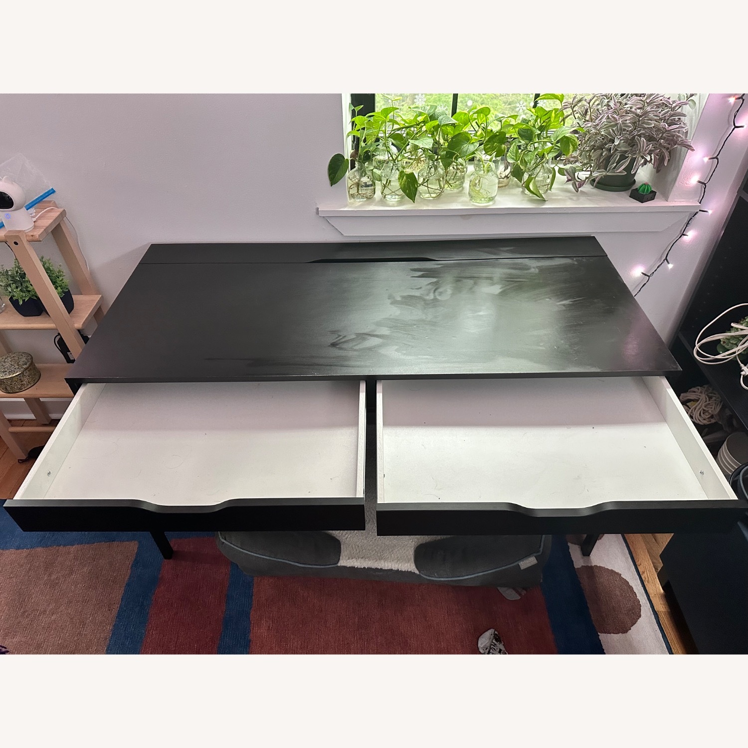 IKEA Alex Desk Dark Brown - image-2