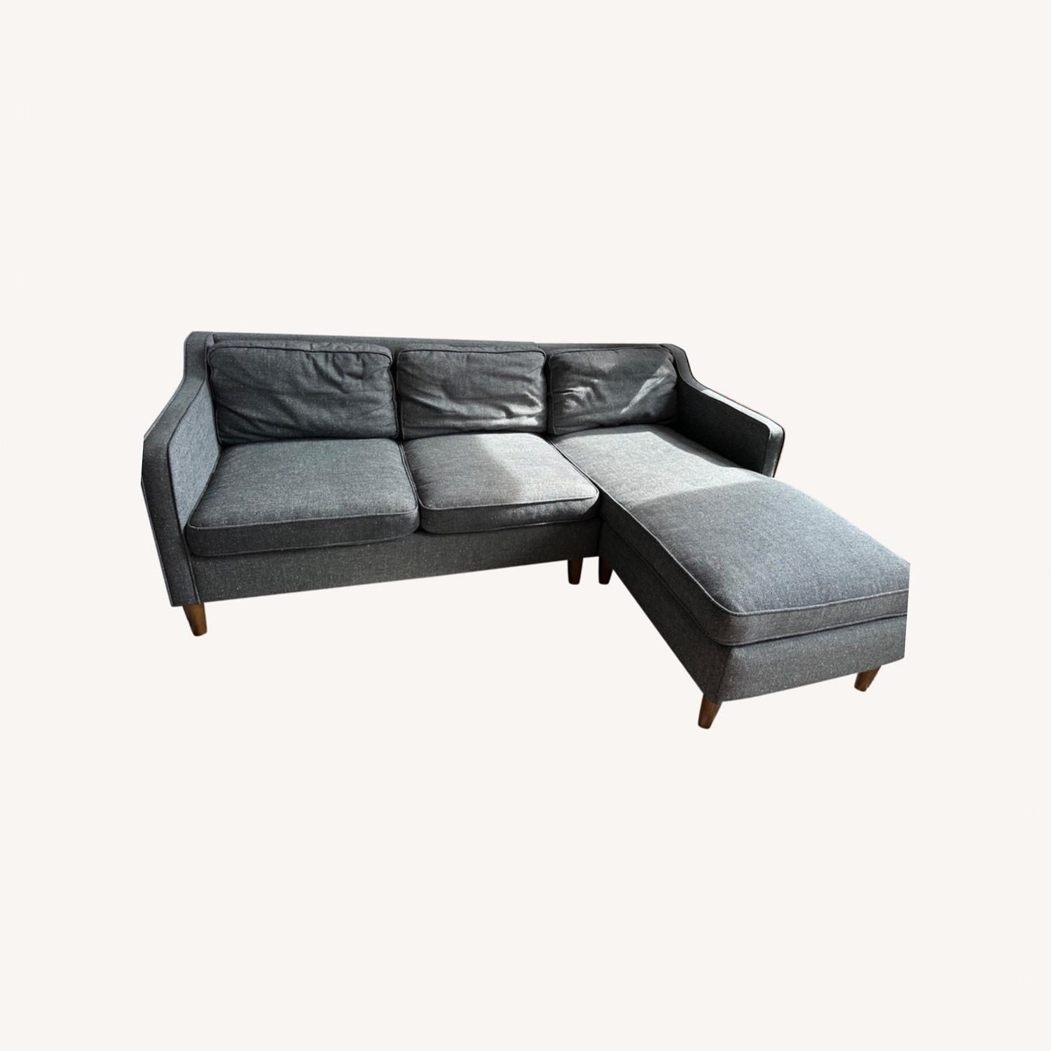 West Elm Hamilton Couch with Chaise - image-0