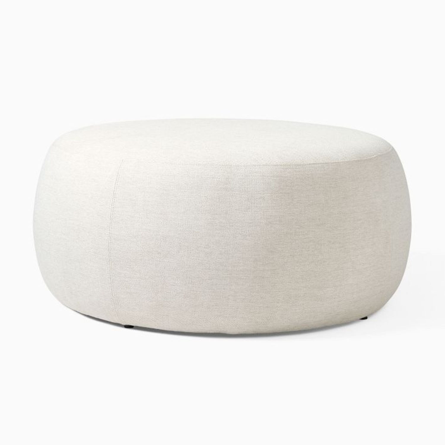 West Elm Cobble Large Round Ottoman - image-4