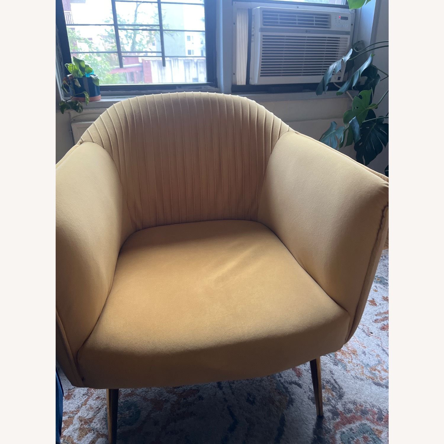 Wayfair Ratzlaff Mustard Velvet Barrel Chair Set of 2 - image-3