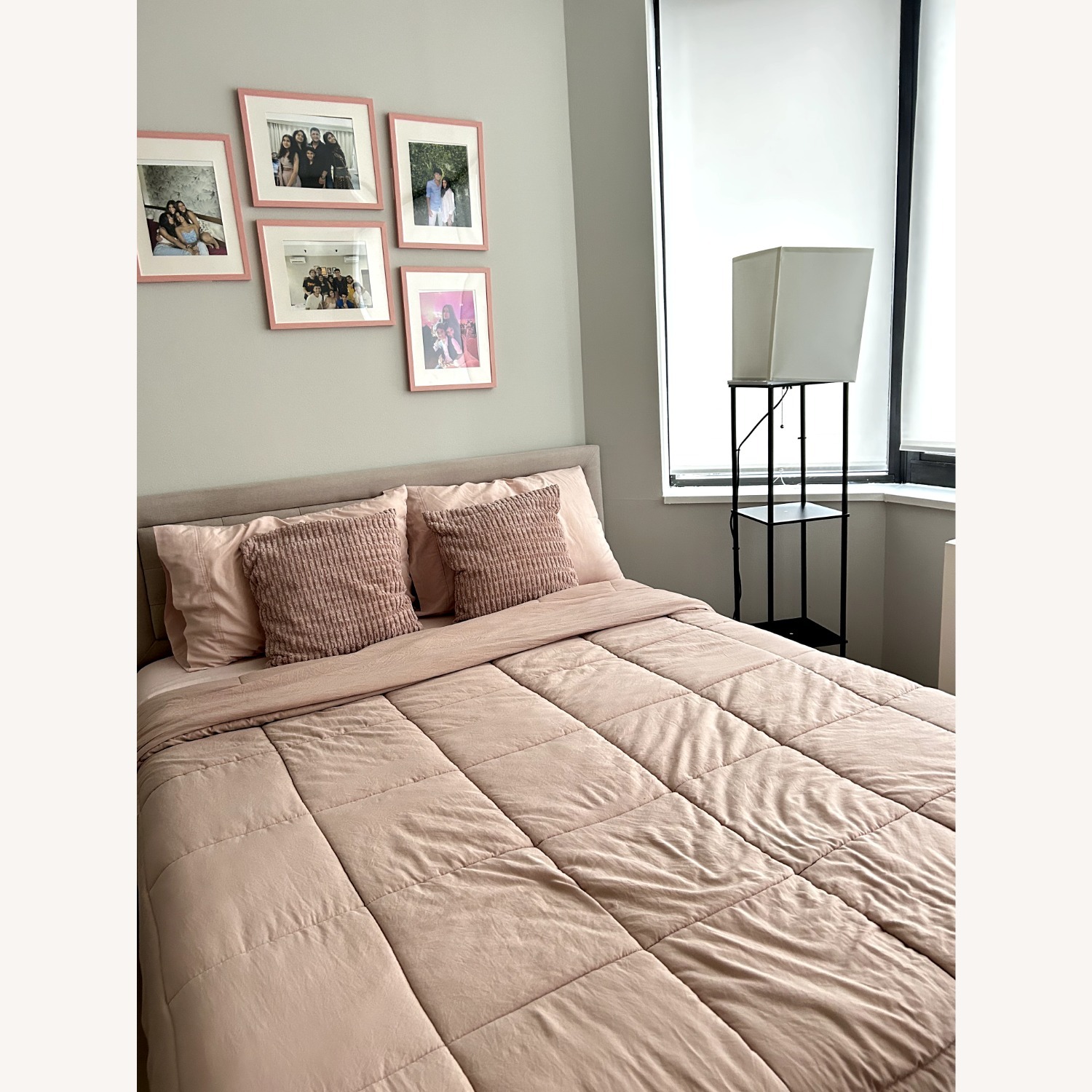 Amazon Beige Queen Size Bed Frame - image-4