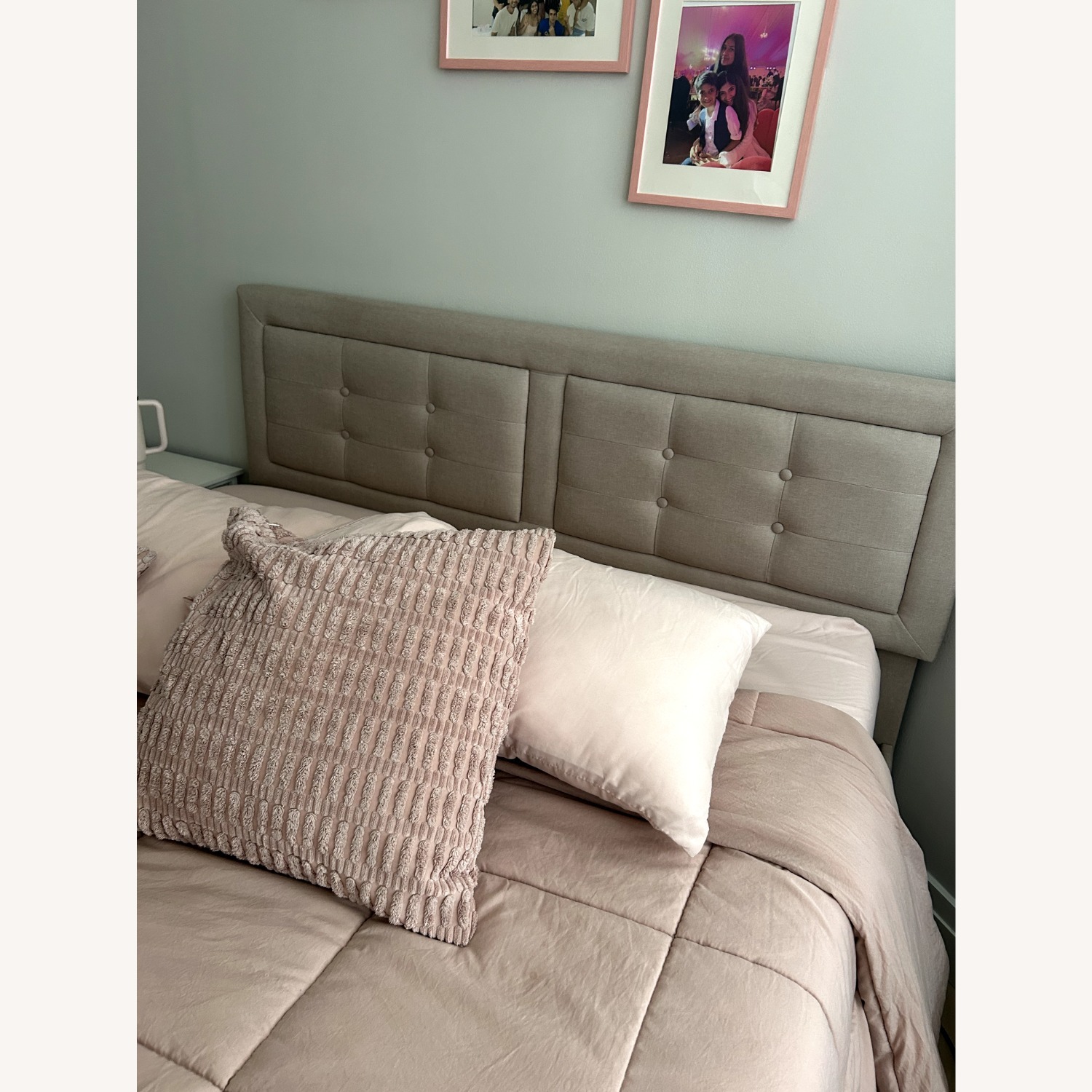 Amazon Beige Queen Size Bed Frame - image-2