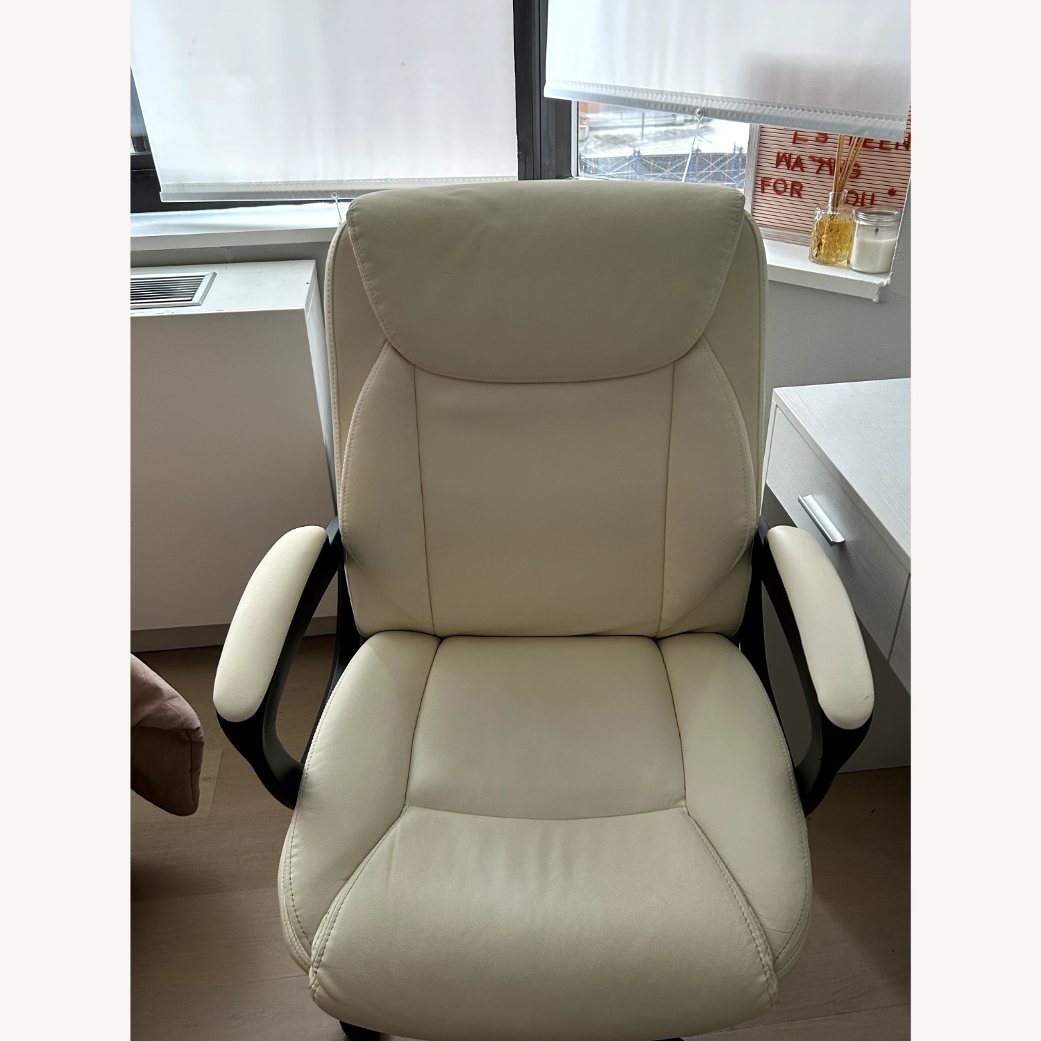 Classic Puresoft PU Padded Computer Desk Chair - image-1