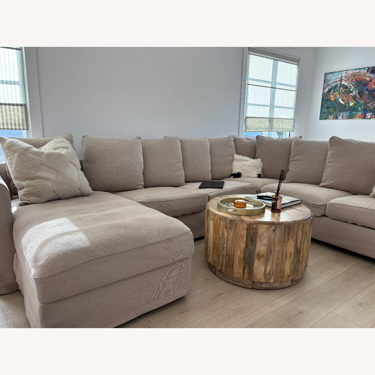 IKEA GRÖNLID Sofa with Chaise - image-1