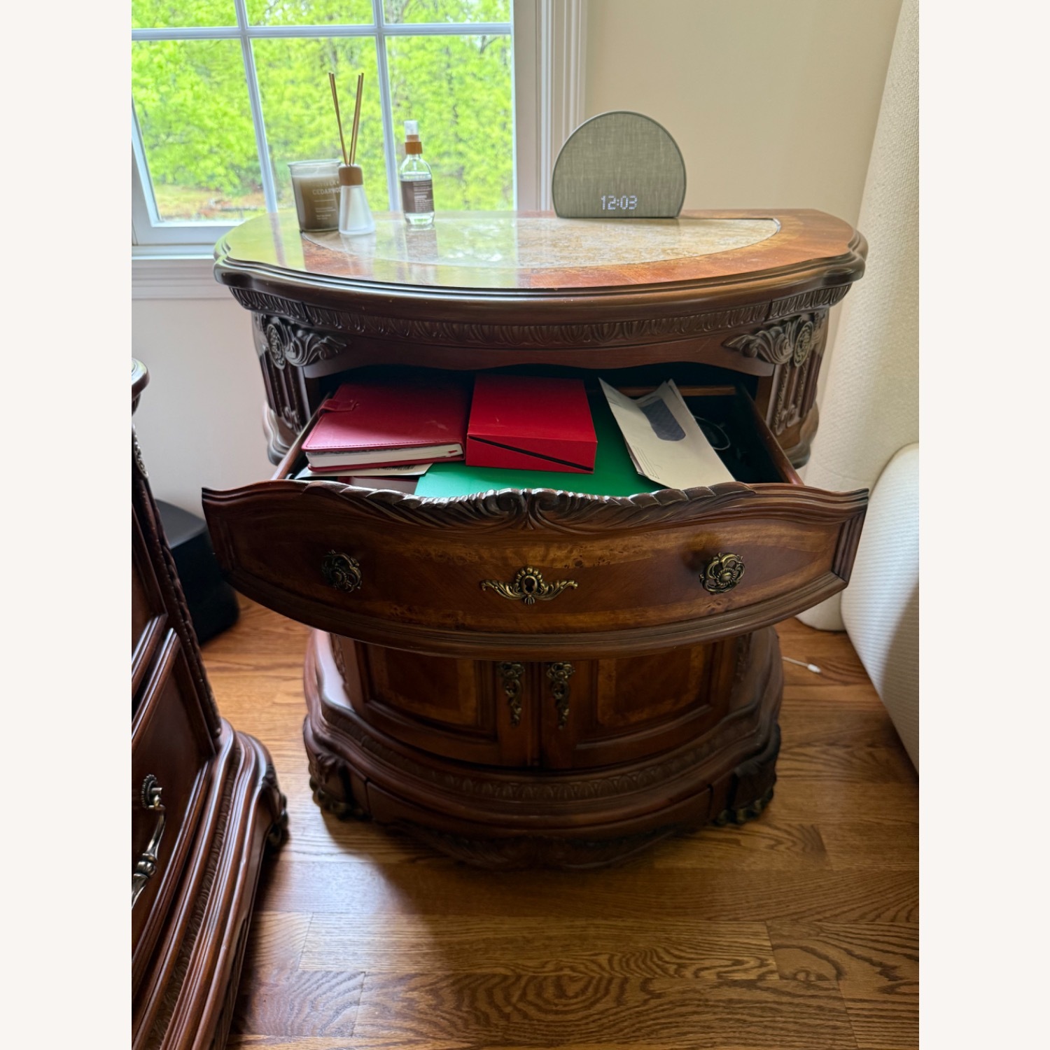 Michael Amini Nightstand With Storage - image-8