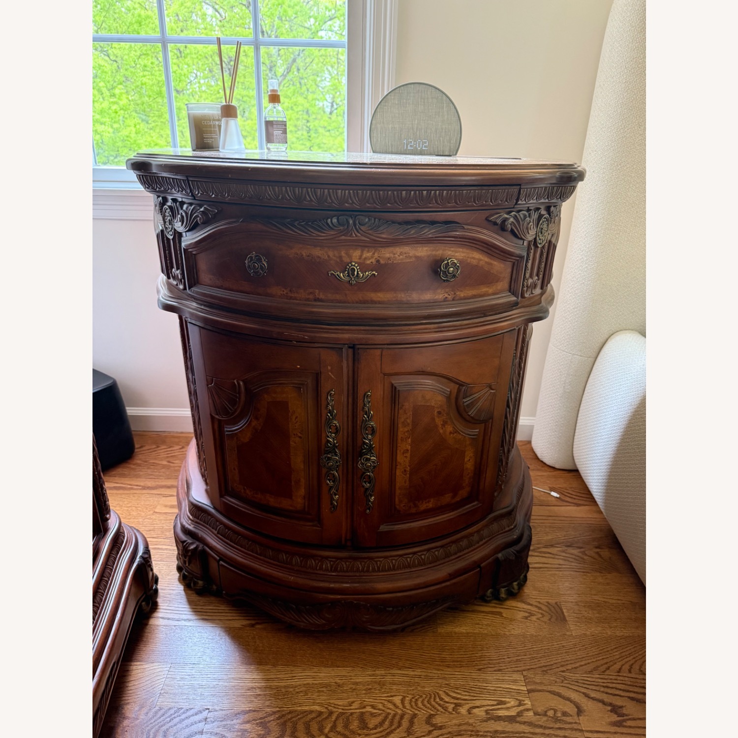 Michael Amini Nightstand With Storage - image-1