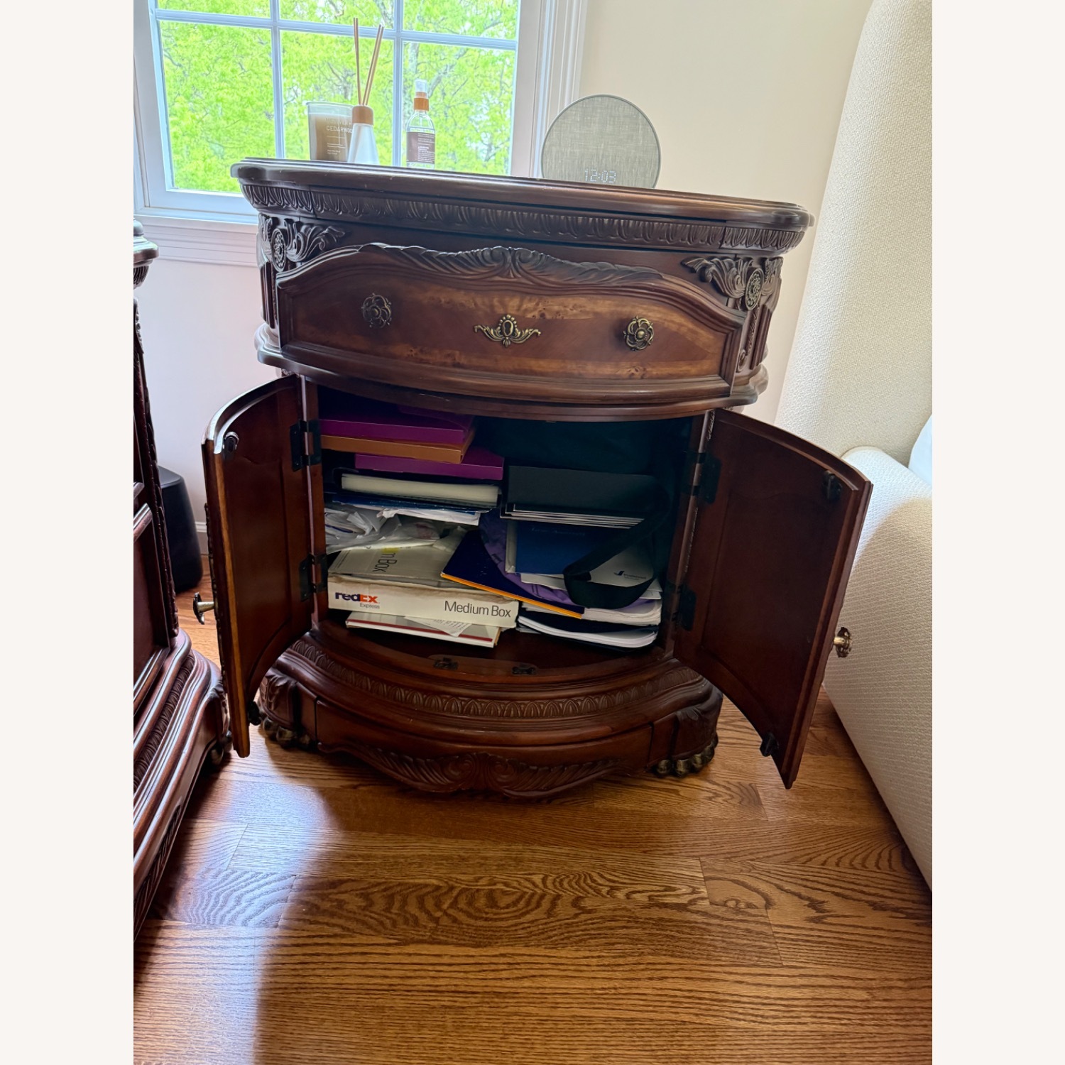 Michael Amini Nightstand With Storage - image-4