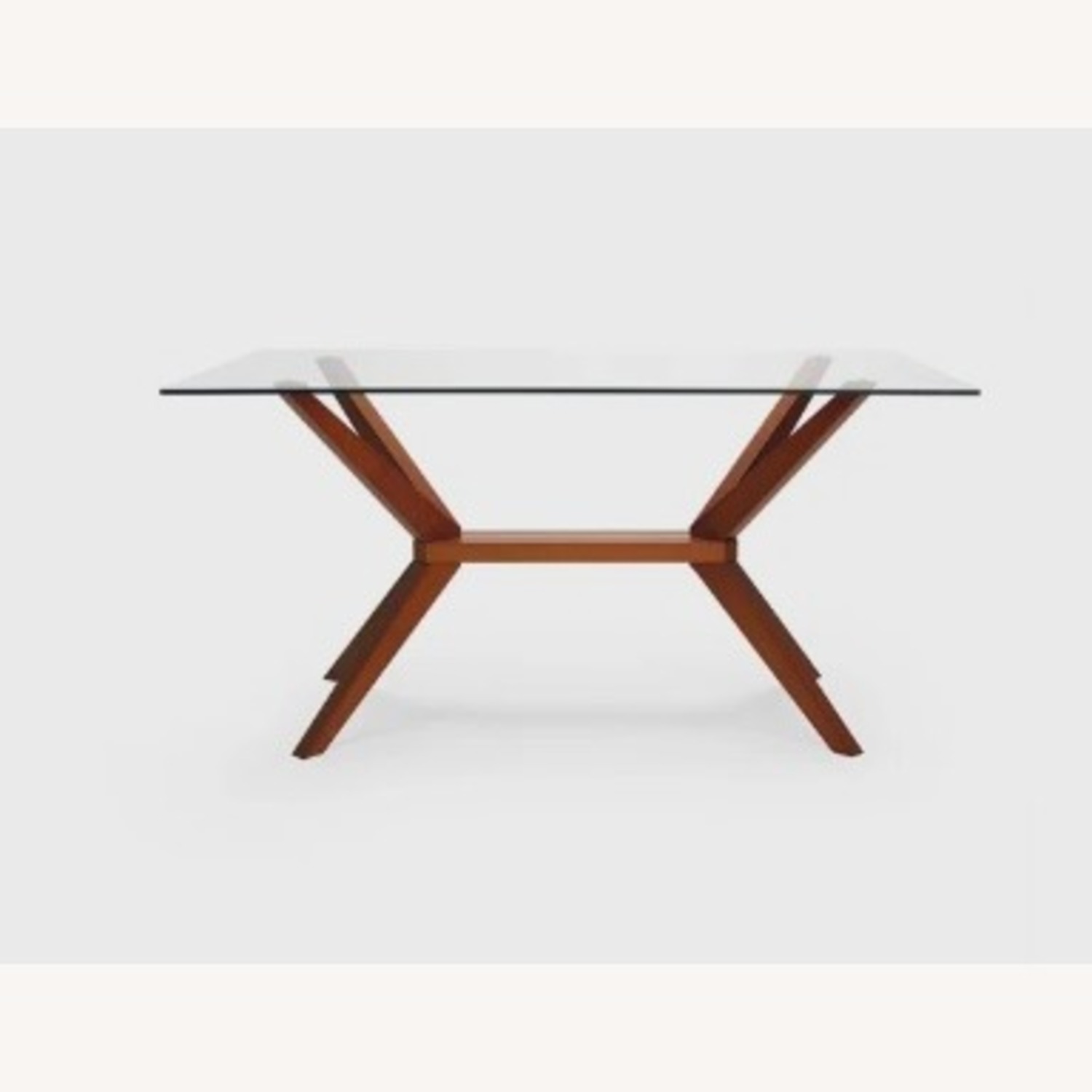 AllModern Glass Solid Wood Dining / Desk Table - image-8