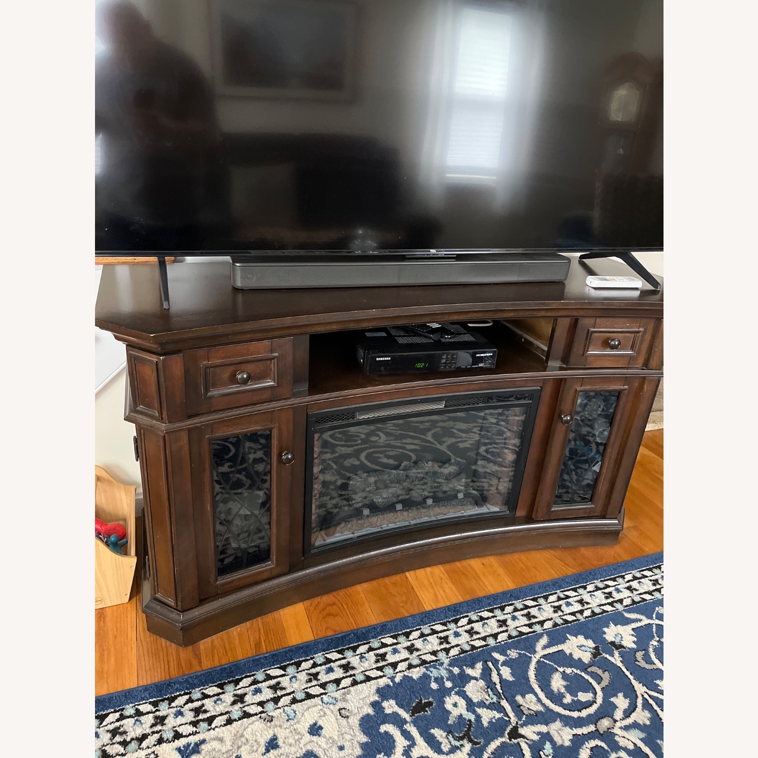 Media Storage Electric Fireplace, and Heater - image-2