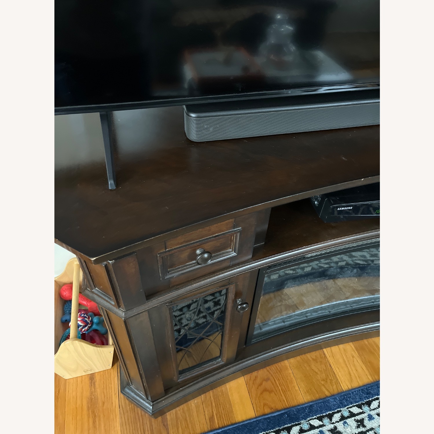 Media Storage Electric Fireplace, and Heater - image-3