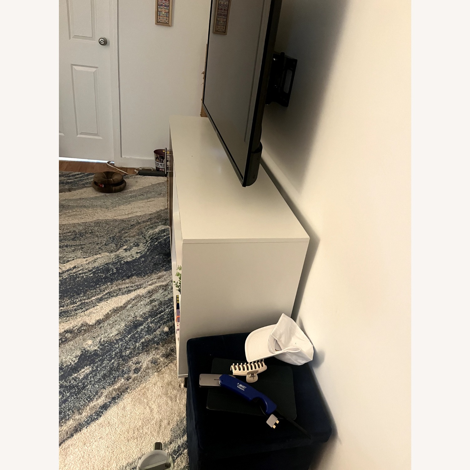 Walker Edison Asymmetrical Bookmatch TV Stand  - image-3