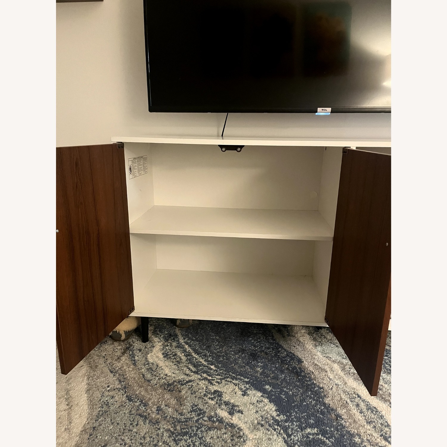 Walker Edison Asymmetrical Bookmatch TV Stand  - image-5