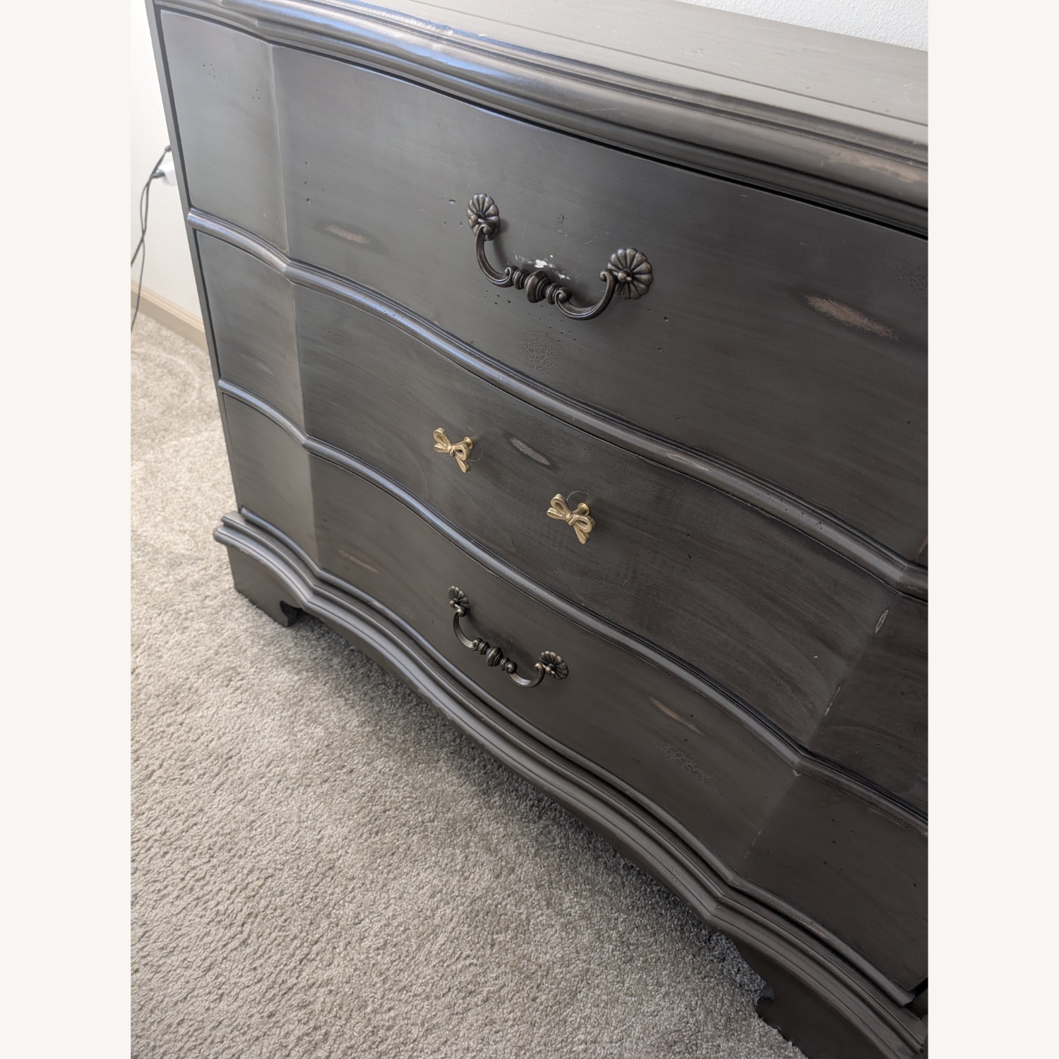 Home Goods Dark Grey Dresser Set of 2 - image-4