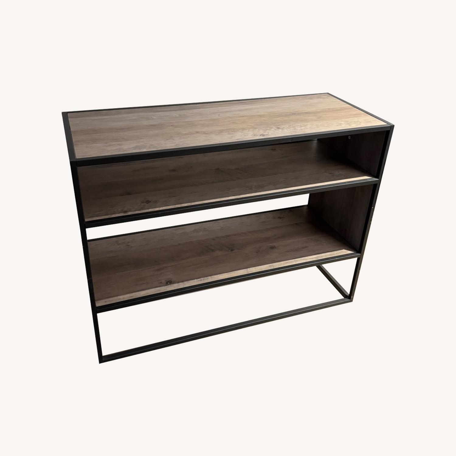 2 Shelf Bookcase Entertainment Console - image-0