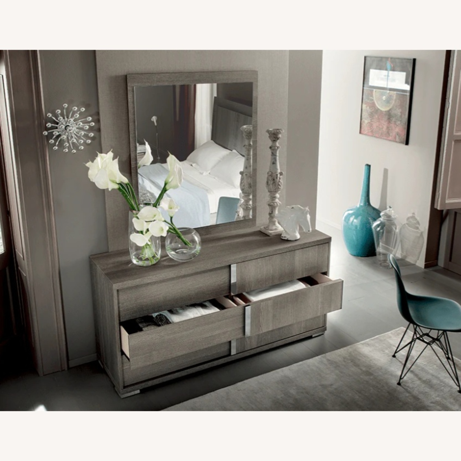 Modern Tivoli Dresser with Mirror - image-6