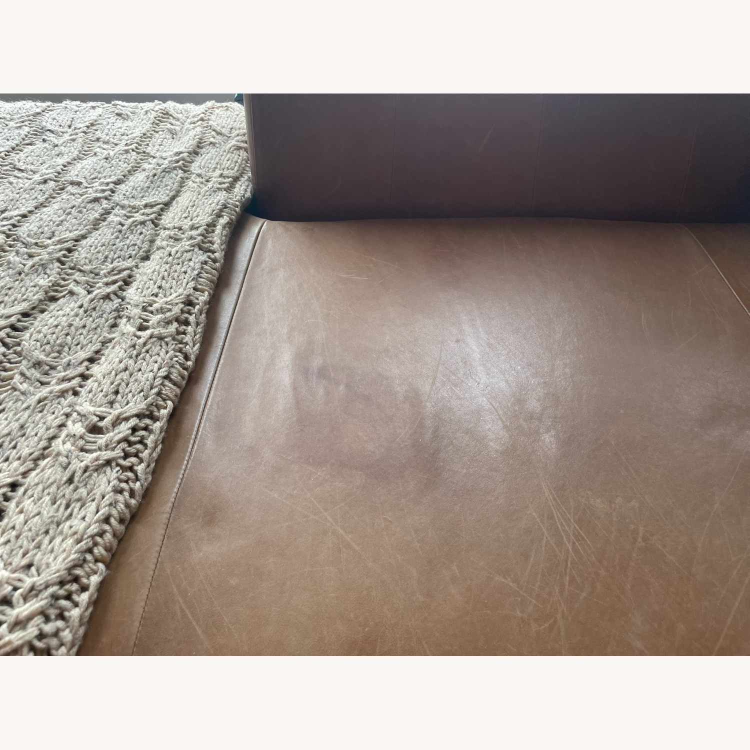 Joybird Hughes Leather Sectional with Bumper - image-7