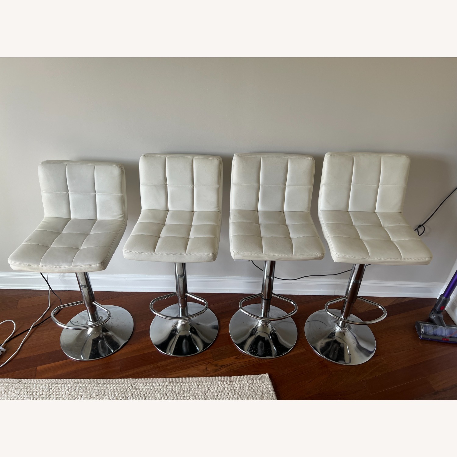 Wayfair Orren Ellis Swivel Counter Stool with Metal Frame Set of 4 - image-8