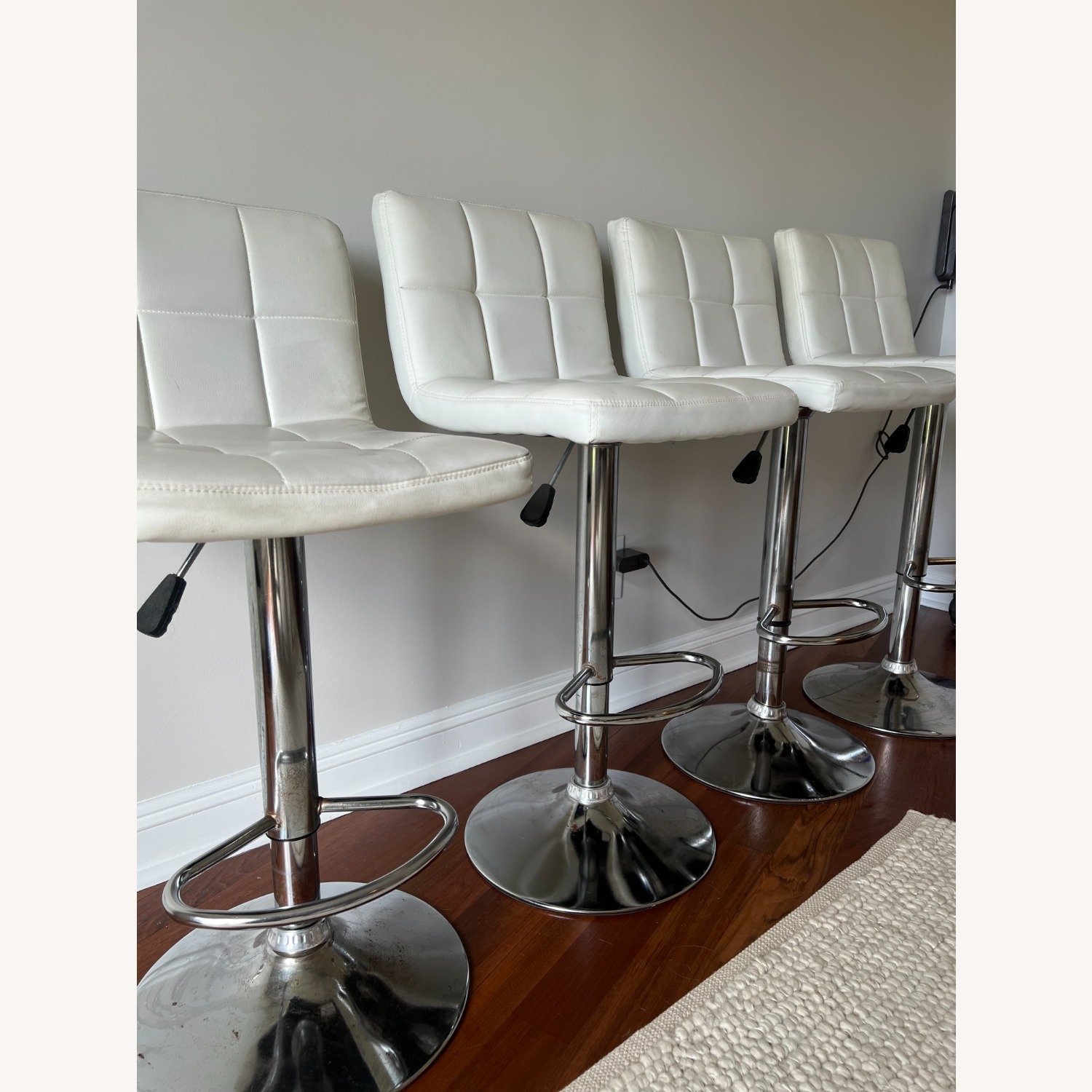 Wayfair Orren Ellis Swivel Counter Stool with Metal Frame Set of 4 - image-1