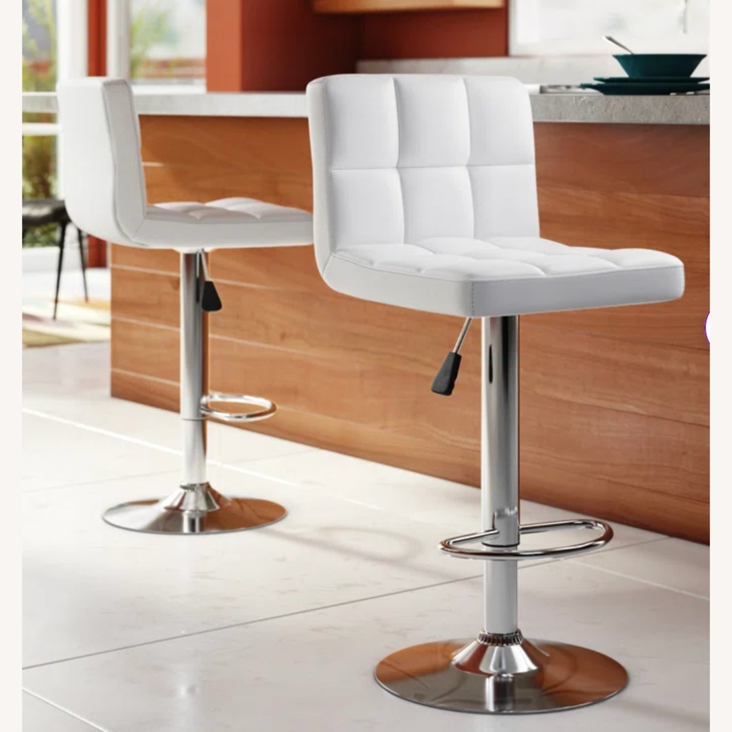 Wayfair Orren Ellis Swivel Counter Stool with Metal Frame Set of 4 - image-9