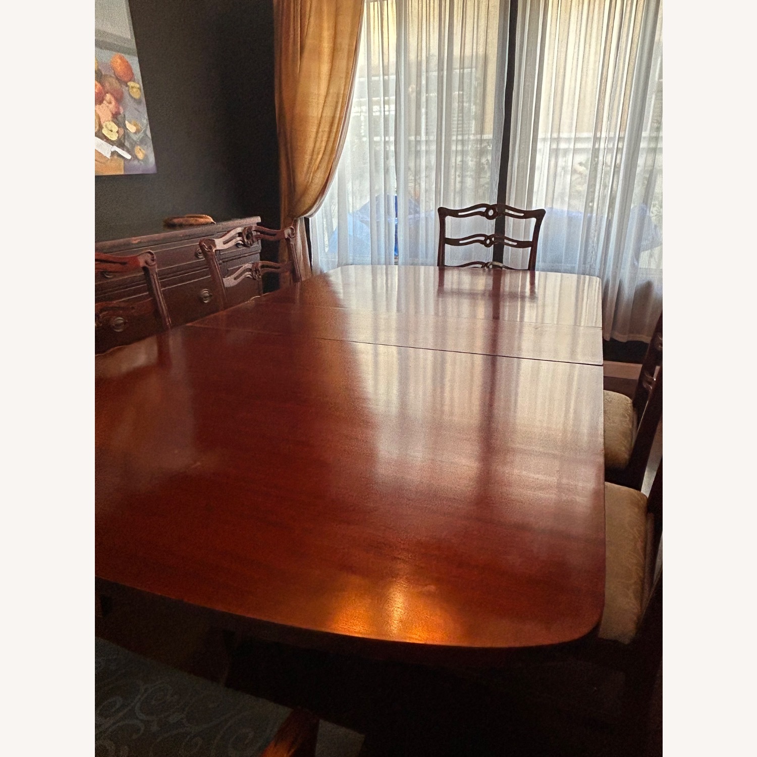 Mahogany Metz Made Dining Room Table - image-2