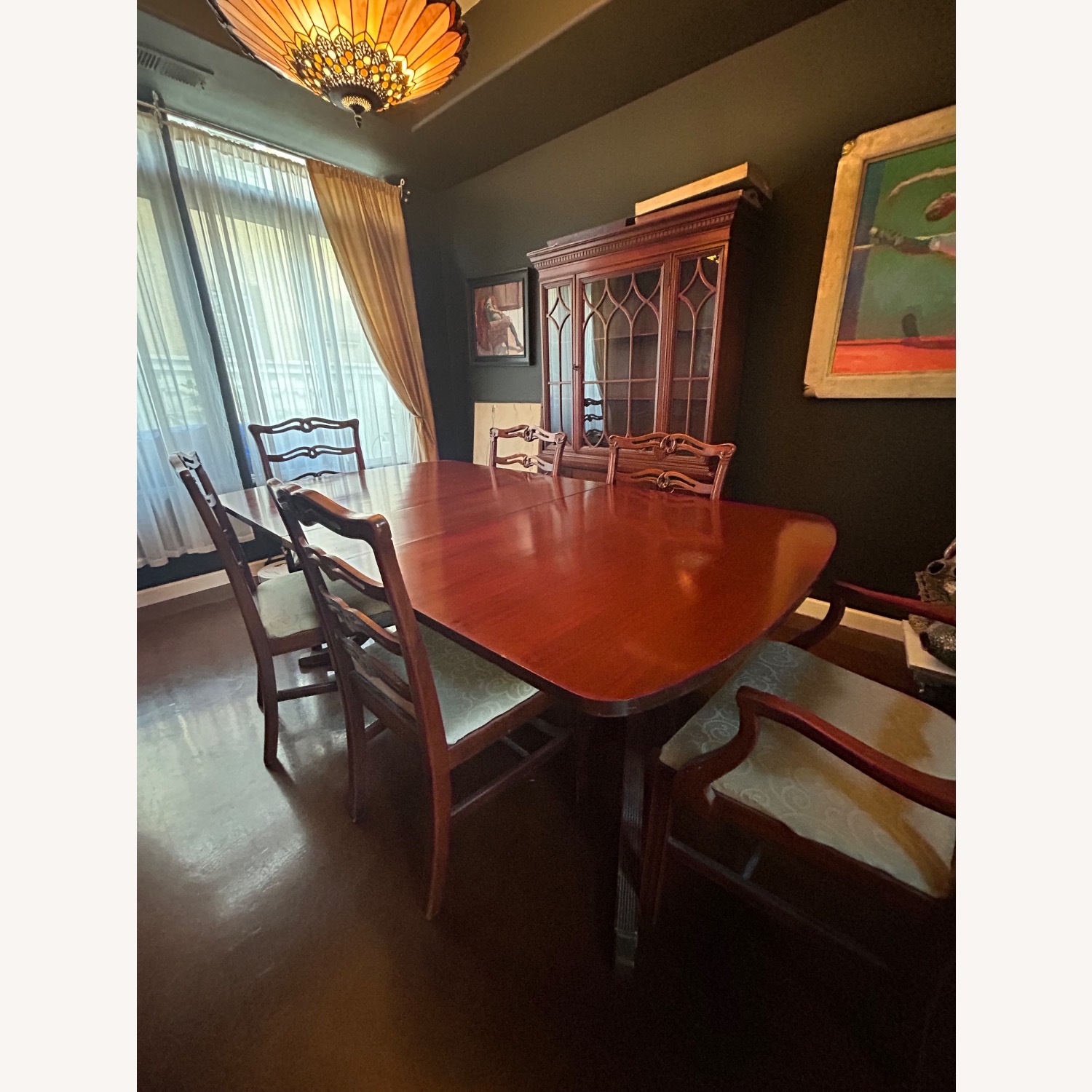 Mahogany Metz Made Dining Room Table - image-4