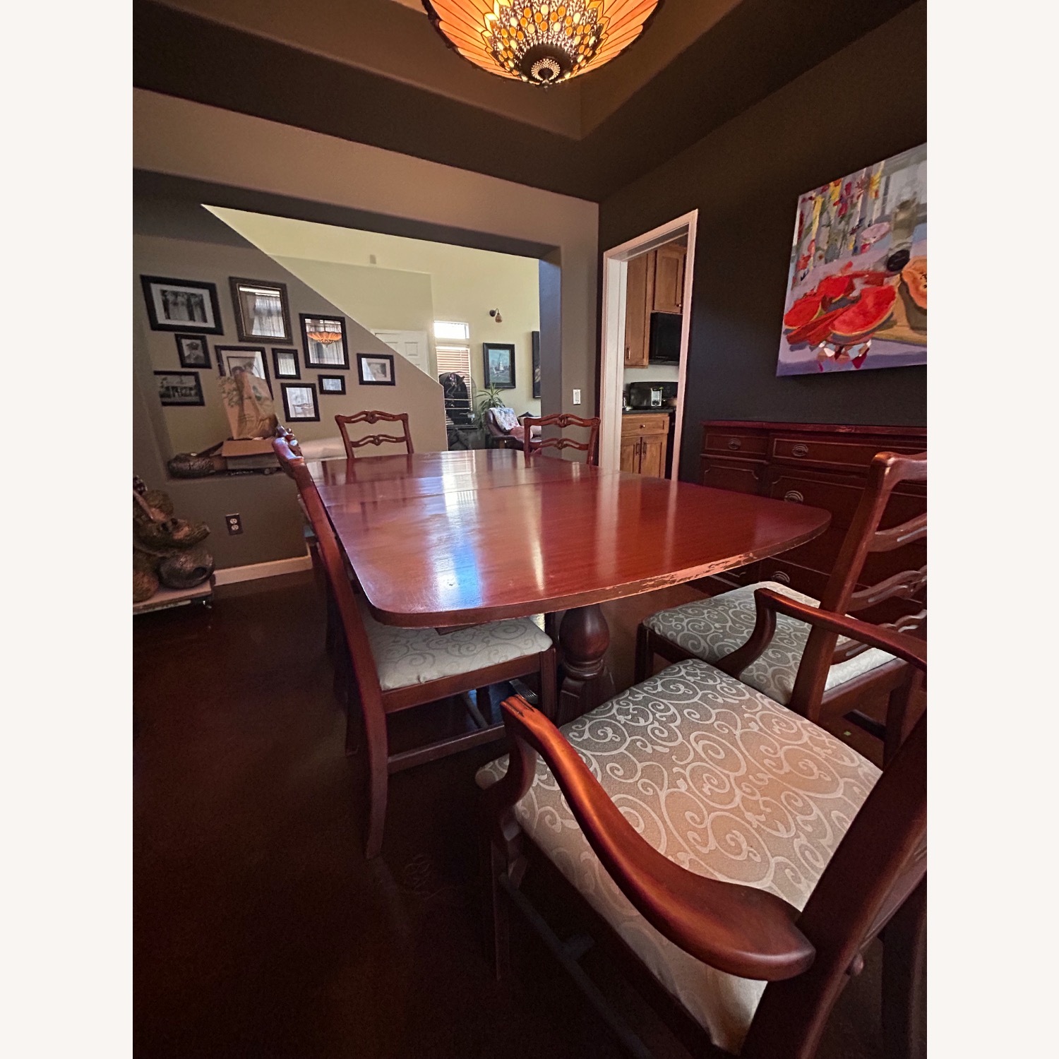 Mahogany Metz Made Dining Room Table - image-3