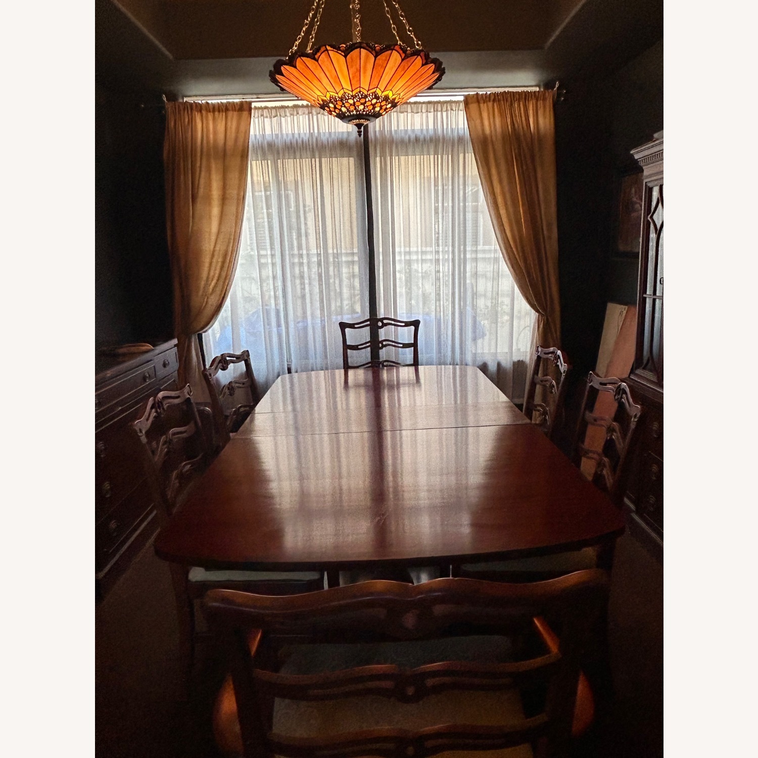 Mahogany Metz Made Dining Room Table - image-0