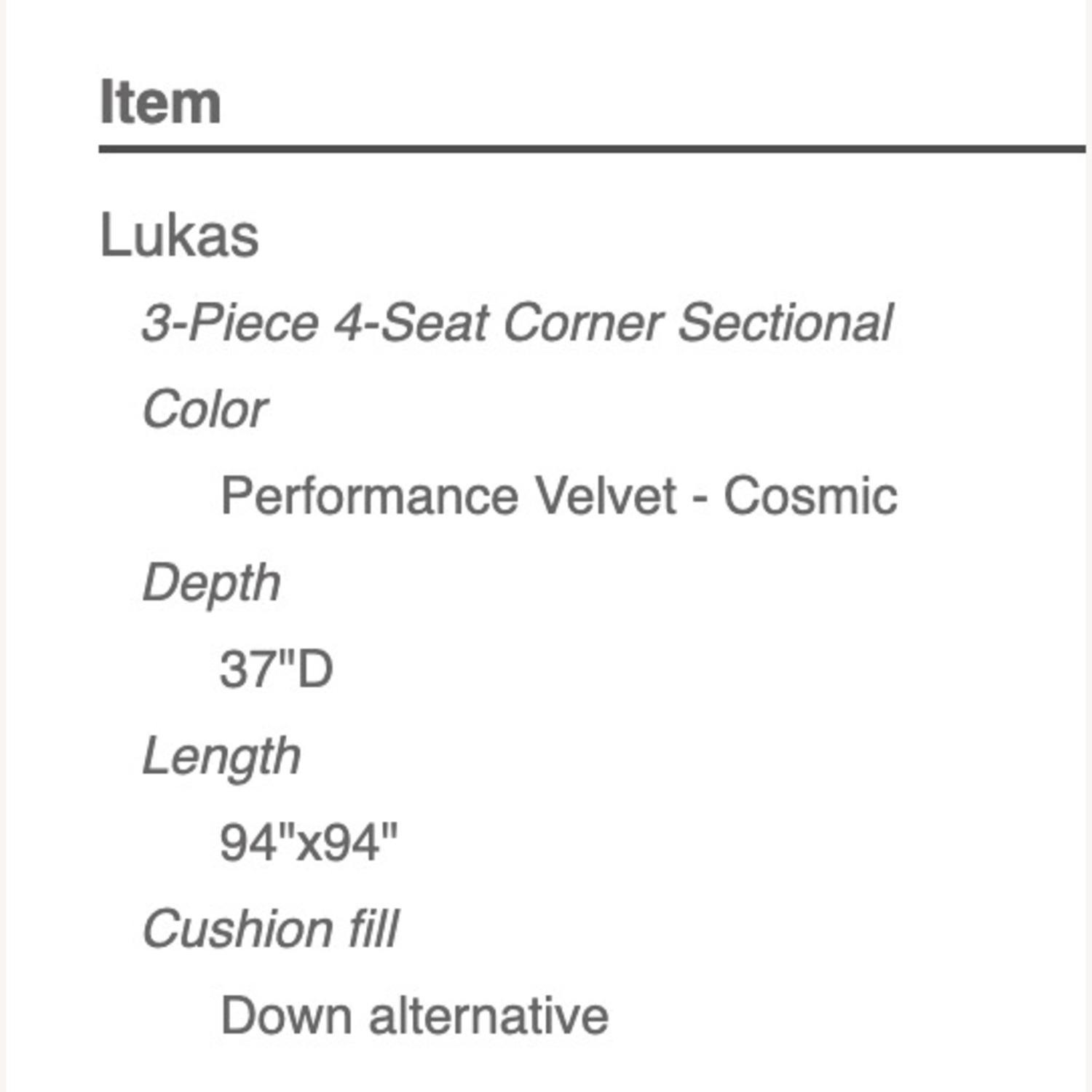 Interior Define Lukas Corner Sectional - image-7