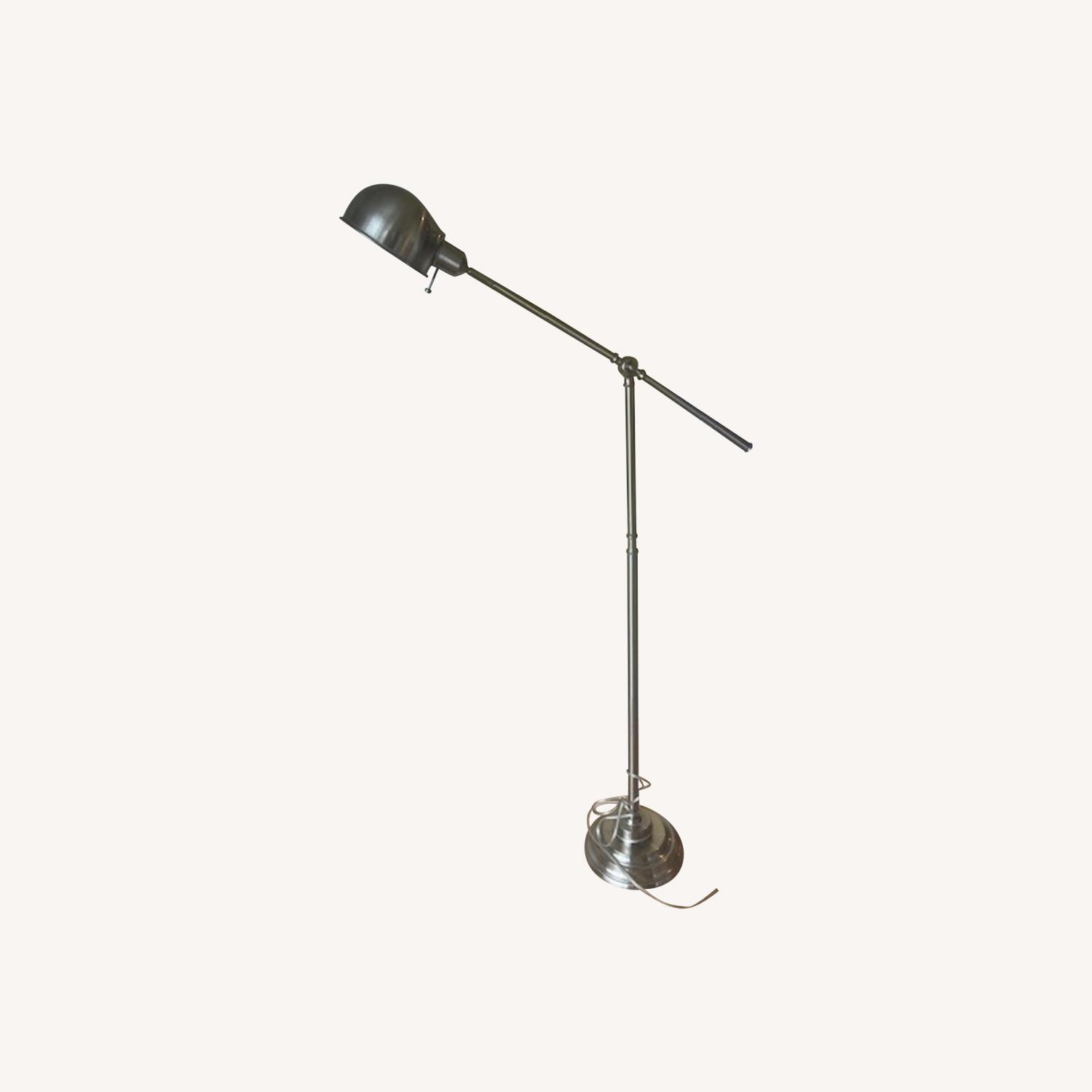 Wayfair Brushed Stainless Adjustable Tilt Floor Lamp - image-0