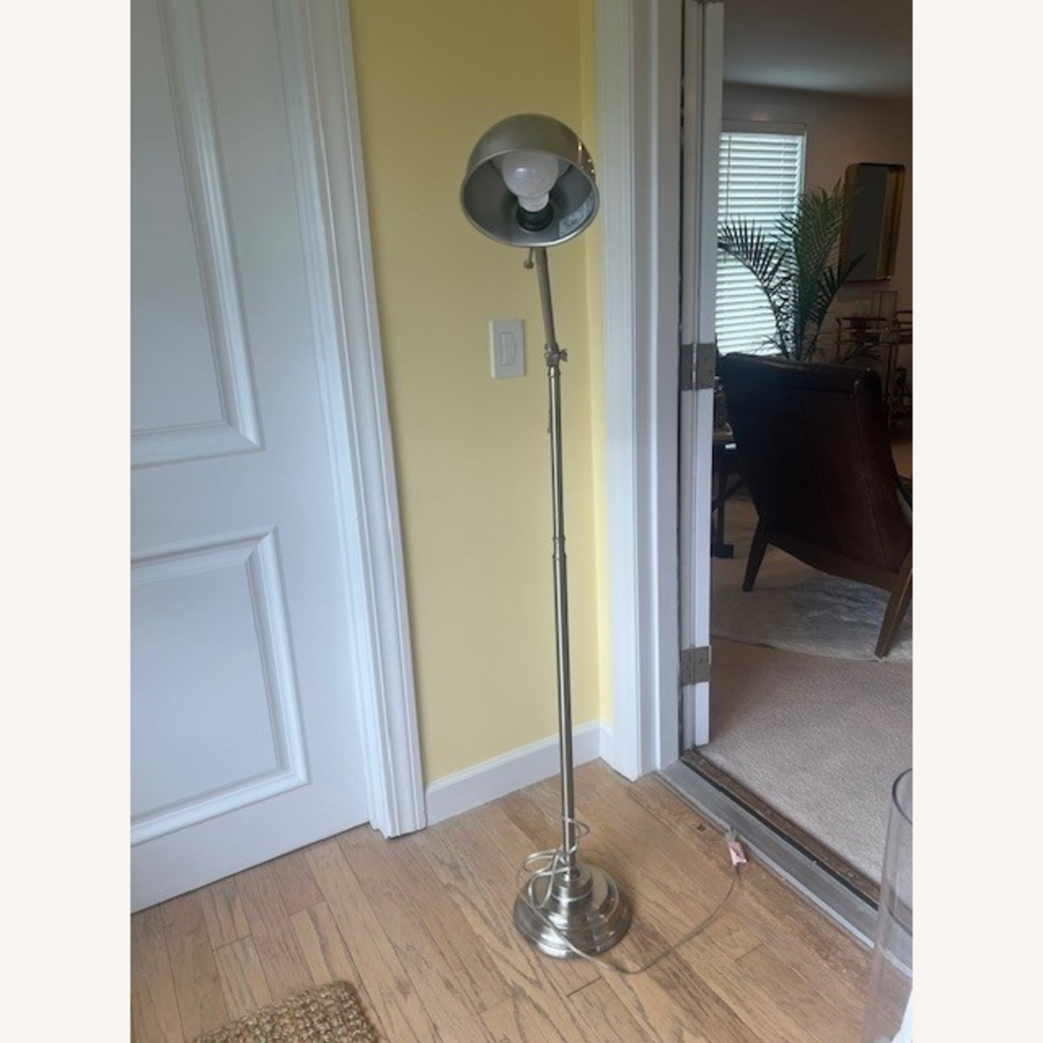 Wayfair Brushed Stainless Adjustable Tilt Floor Lamp - image-3