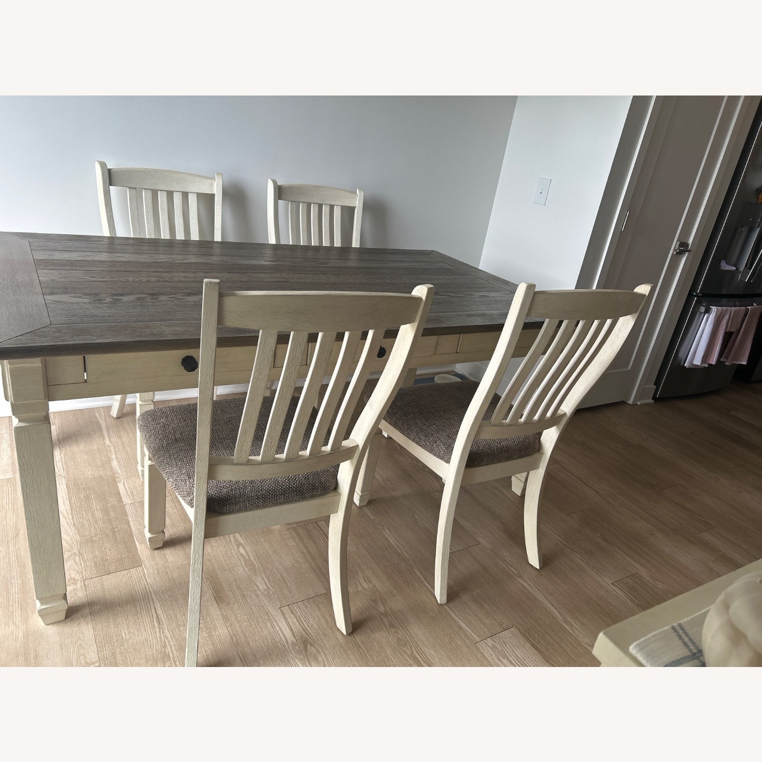 Ashley Furniture Cream 5 Piece Dining Set - image-1