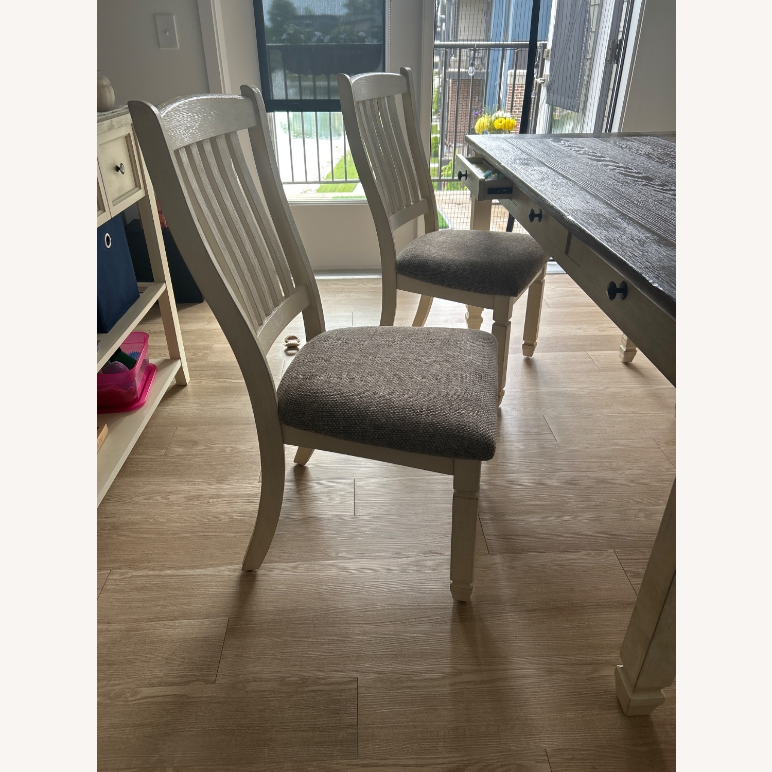 Ashley Furniture Cream 5 Piece Dining Set - image-5