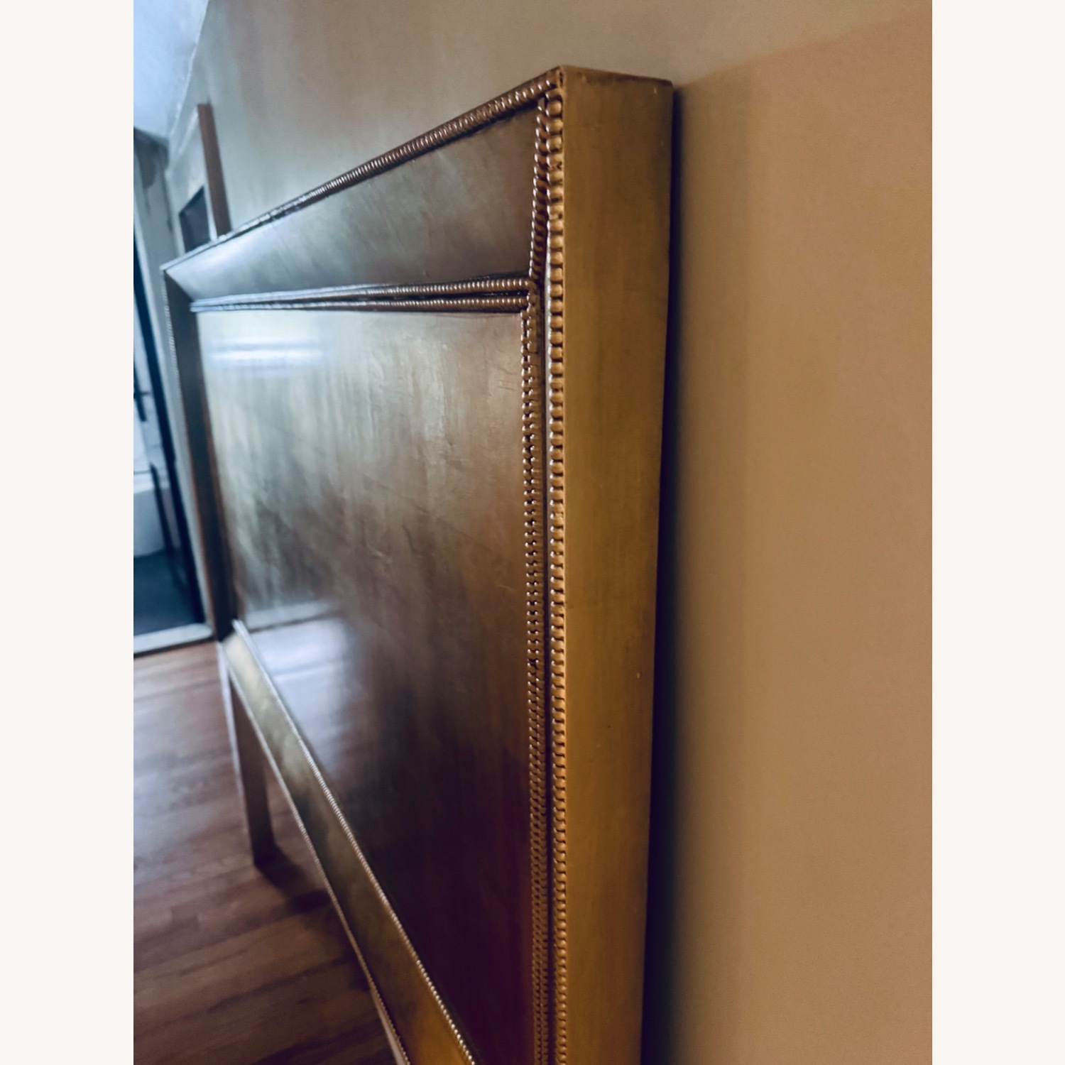 Pier 1 Gold-Finish Queen Headboard - image-3