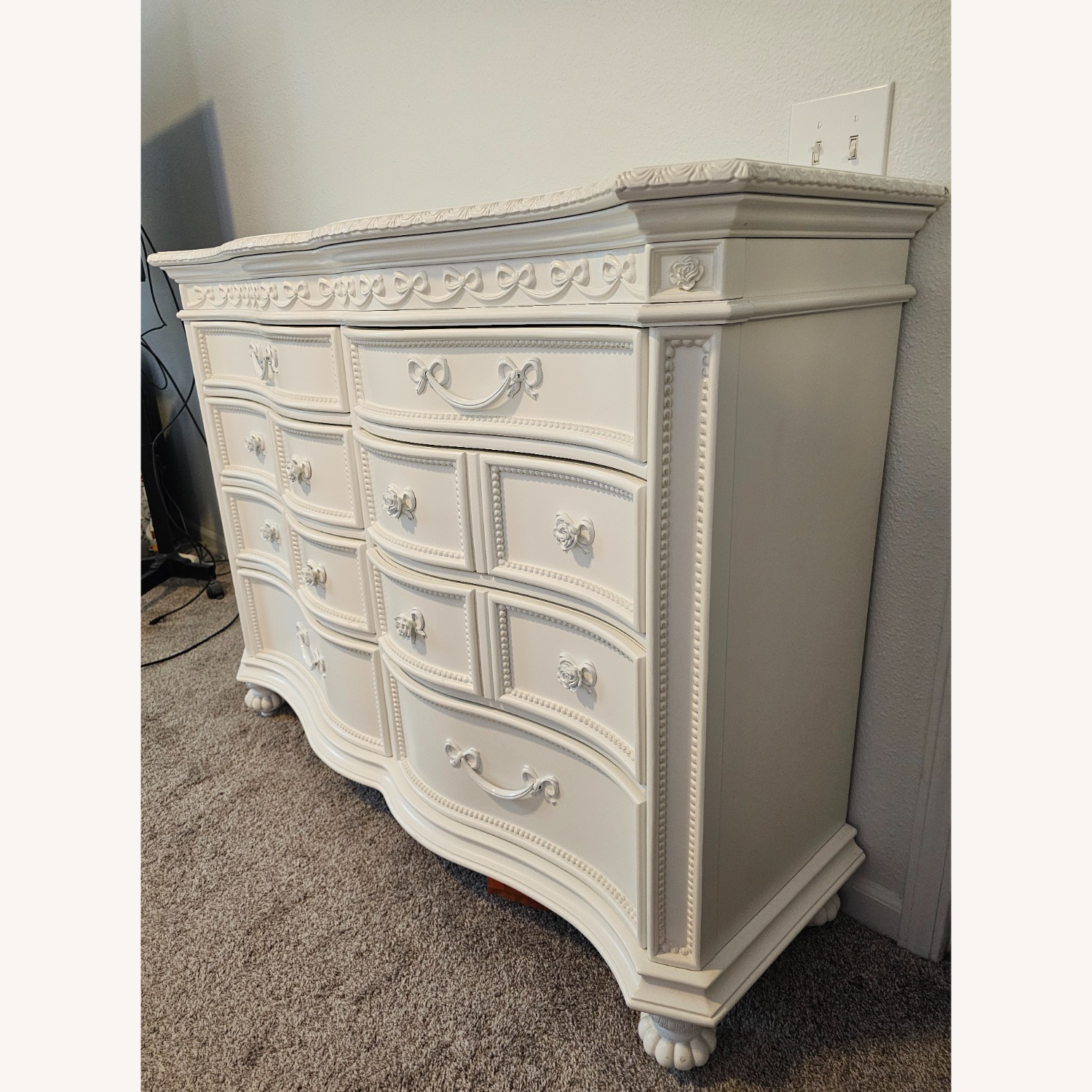 Disney Princess Fairytale White 8 Drawer Dresser - image-5