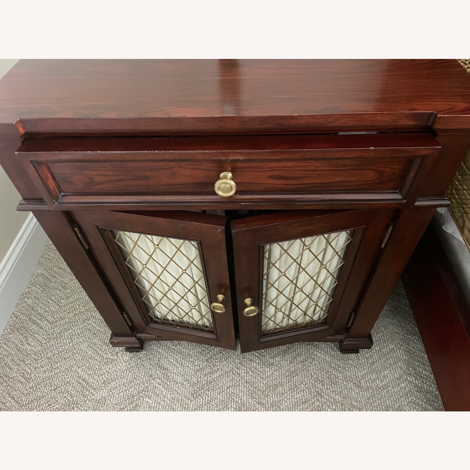 Mahogany Antique Style Nightstands - image-2