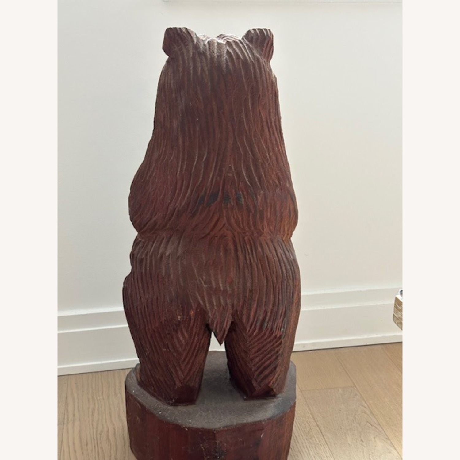 Vintage Carved Wooden Bear - image-3
