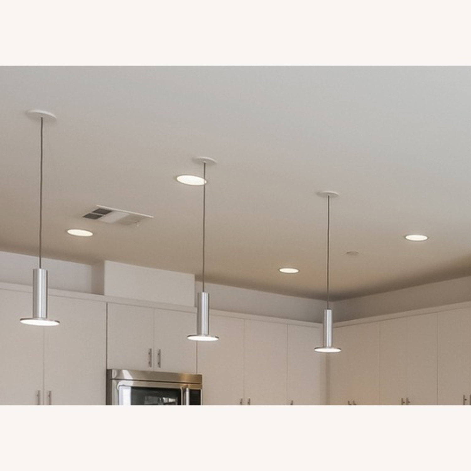 Pablo Designs Cielo Silver LED Pendant Lights x 3 - image-2