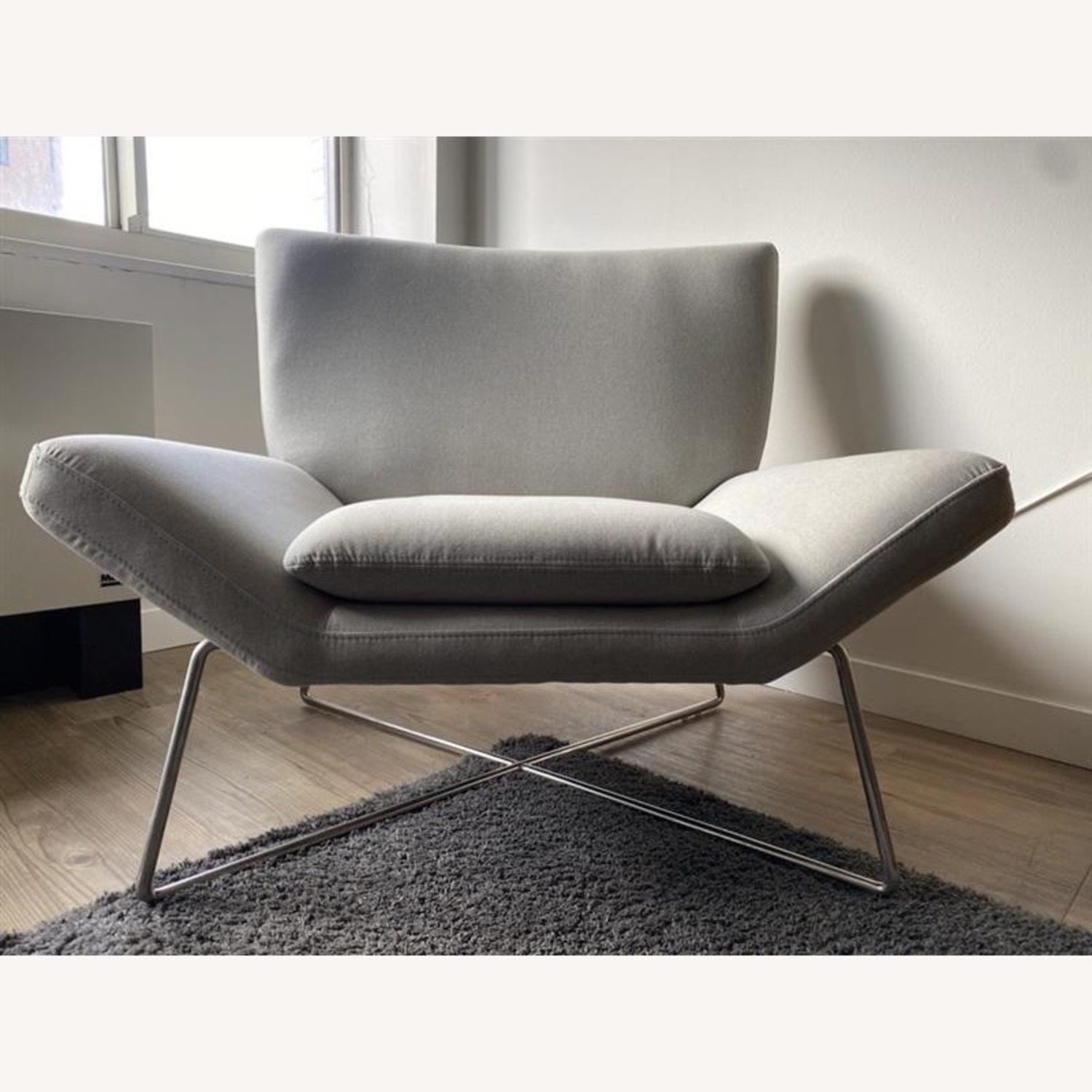 Amazon Rivet Mid Century Inspired Accent Chair in Grey - image-2