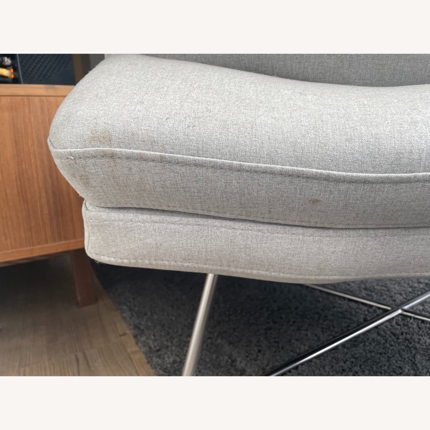 Amazon Rivet Mid Century Inspired Accent Chair in Grey - image-6