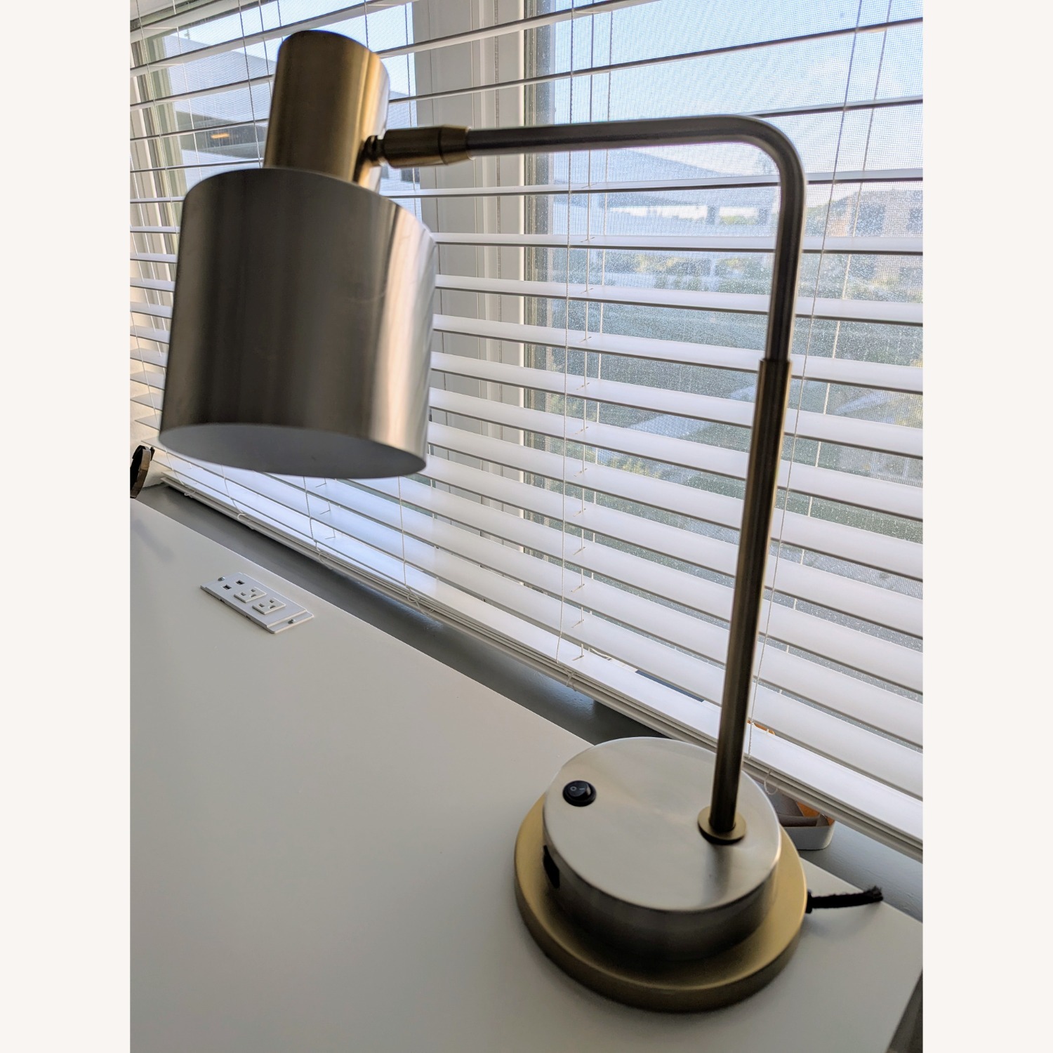 West Elm Table Lamp 2 USB Connections - image-1