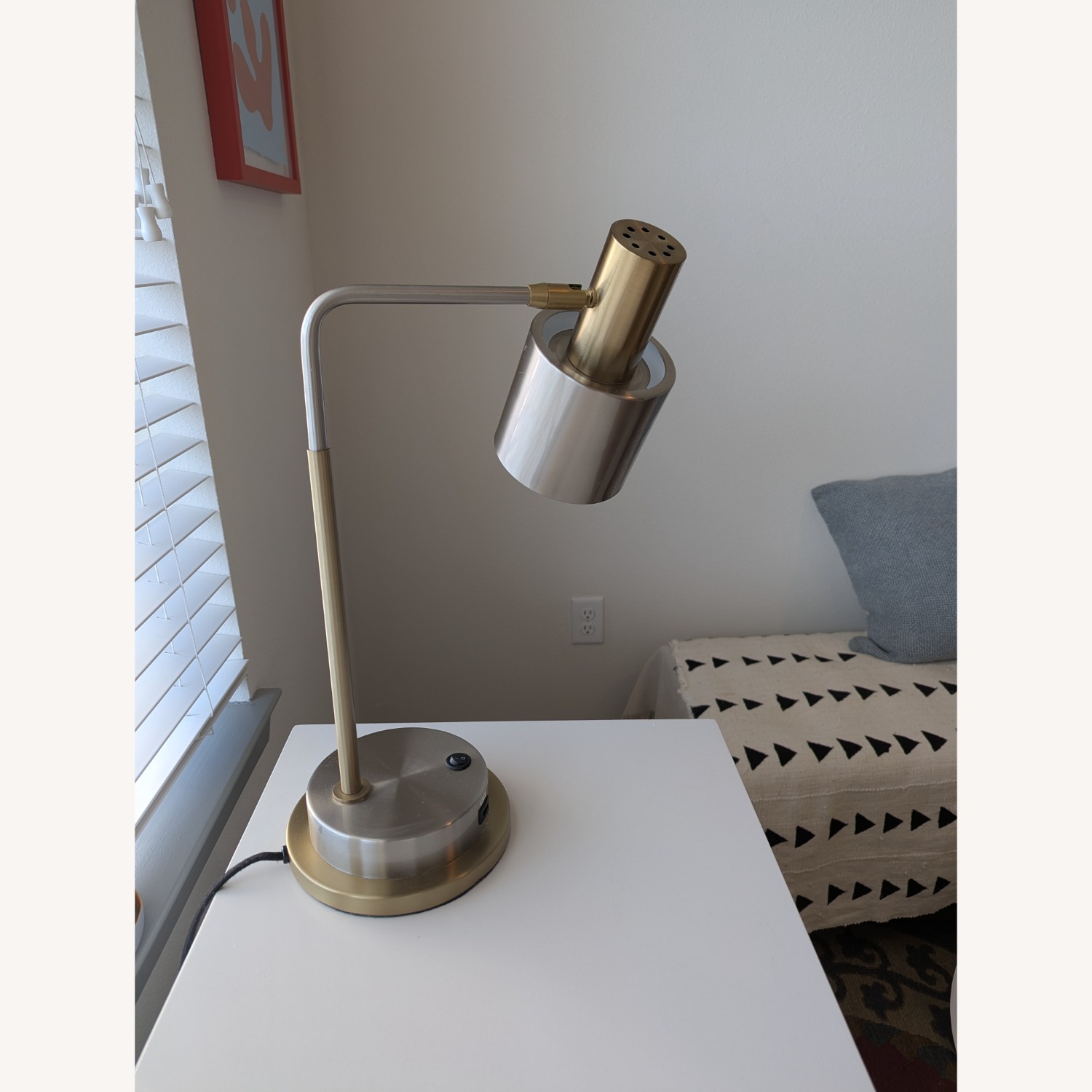 West Elm Table Lamp 2 USB Connections - image-2
